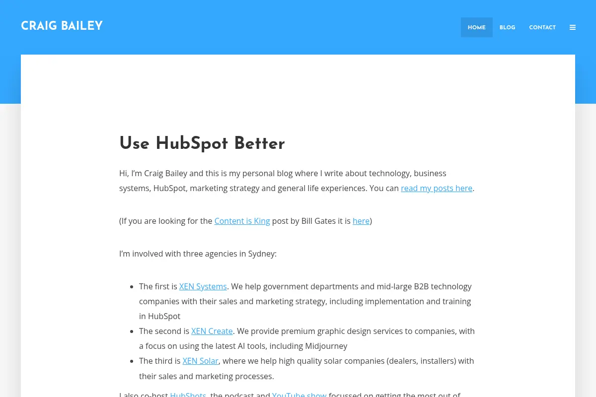 Craig Bailey | Use HubSpot Better
