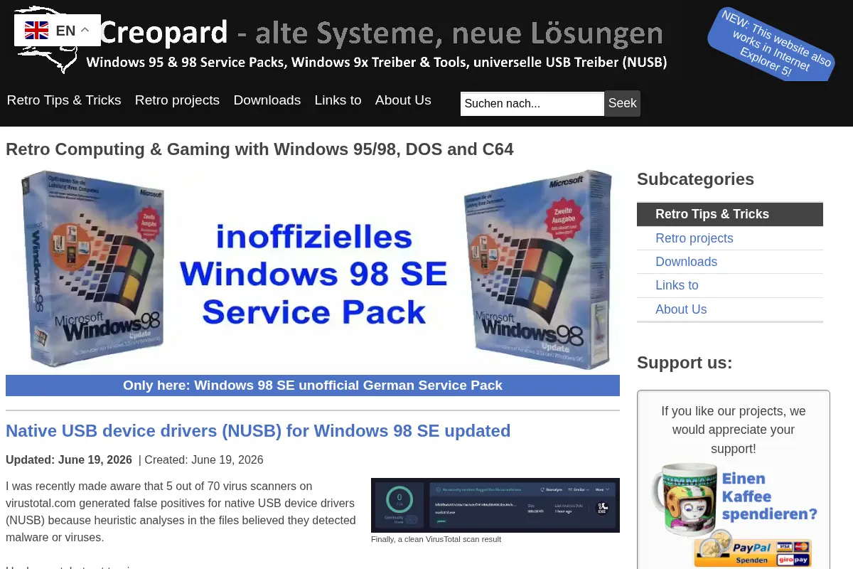 Retro Computing & Gaming mit Windows 95/98, DOS und C64