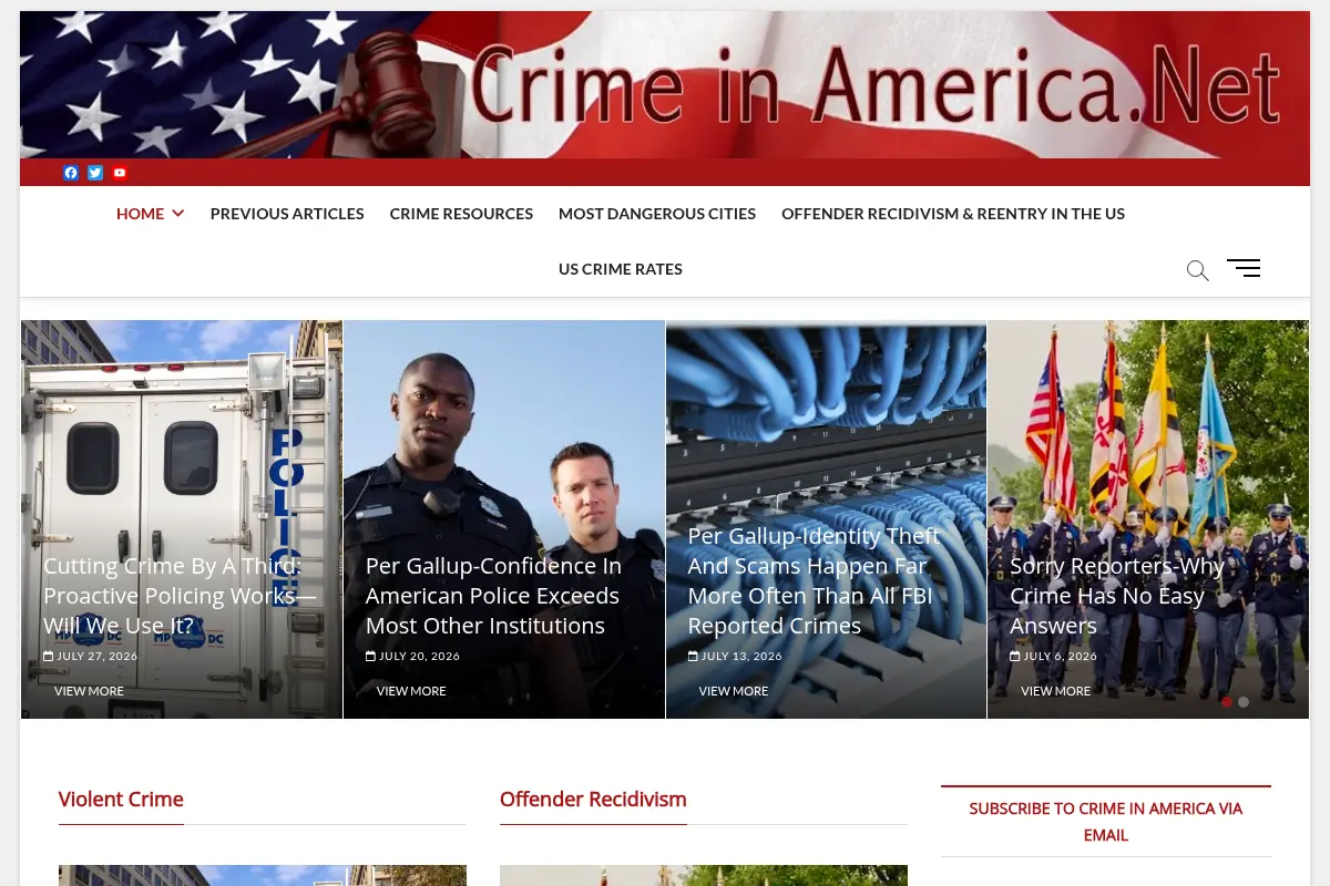 Crime News, Statistics and Research | Crime in America.Net
