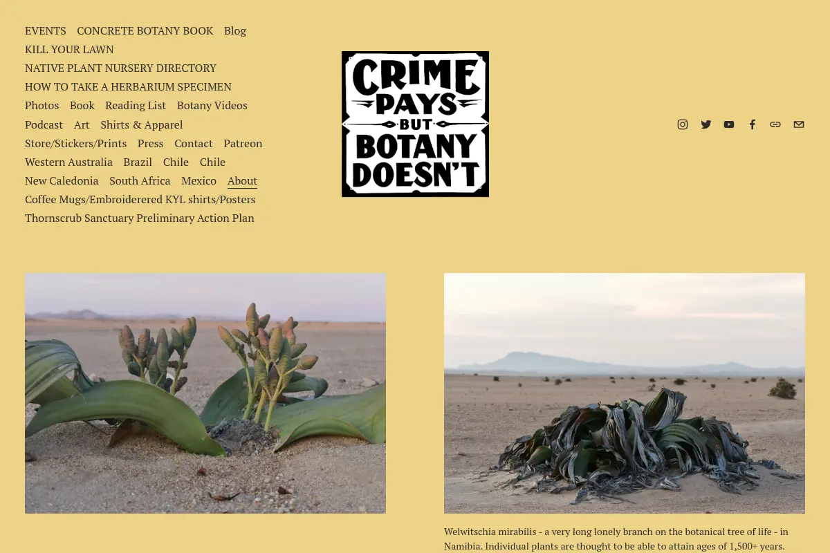 Crime Pays But Botany Doesn't