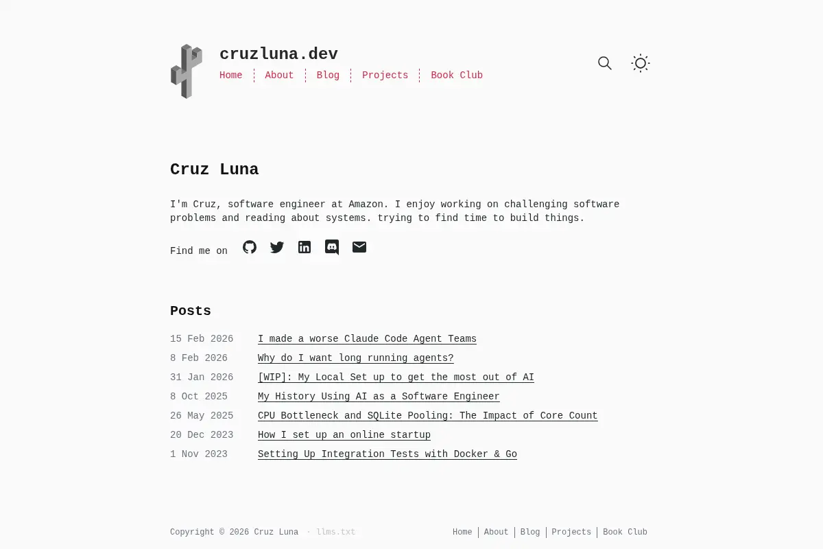 Cruz Luna Blog
