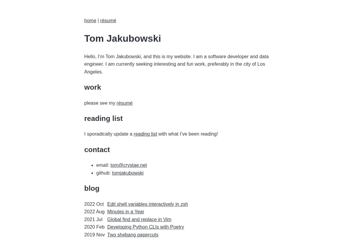 Tom Jakubowski | tjak.dev
