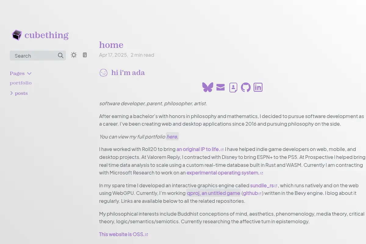 Ada Mandala's Home Page