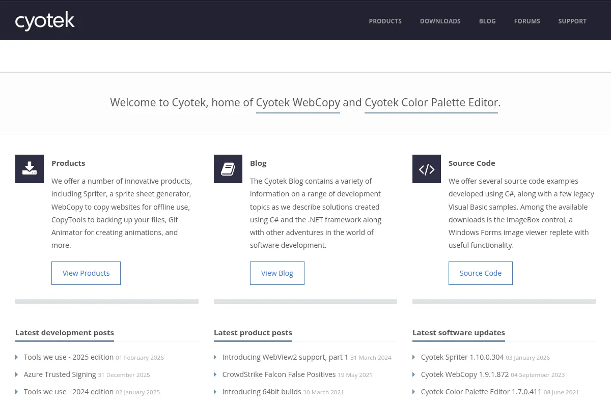 Cyotek • Home of WebCopy, CopyTools and Gif Animator