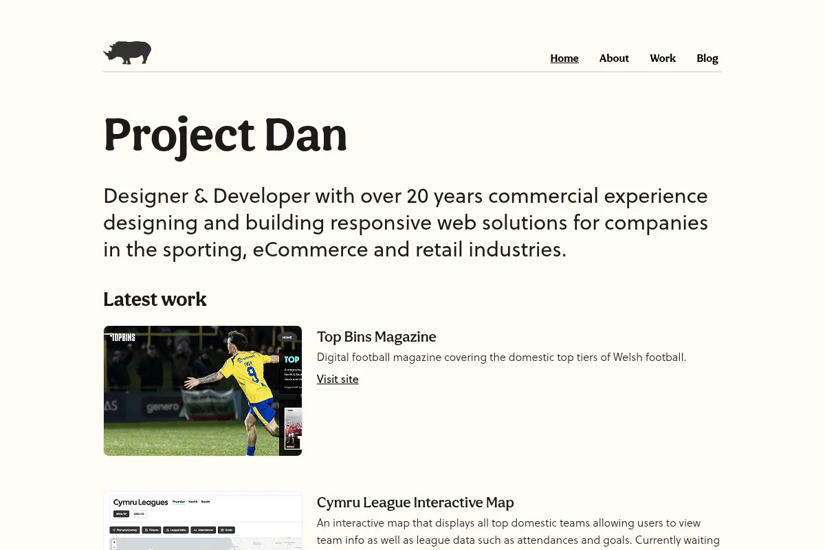 Dan Davies — Front-end Developer & Web Designer