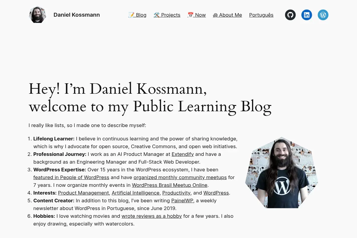 Daniel Kossmann - Product Management, AI and WordPress