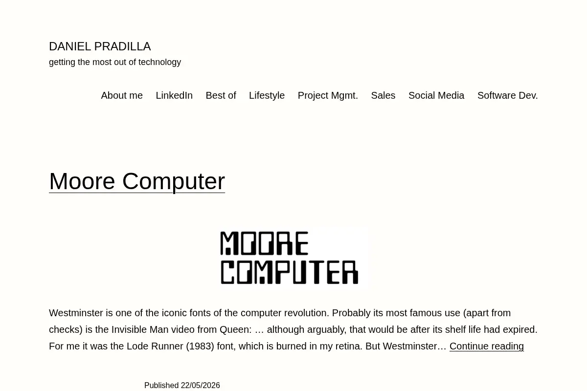 Daniel Pradilla | Software Development, Project Management and Practical Tech