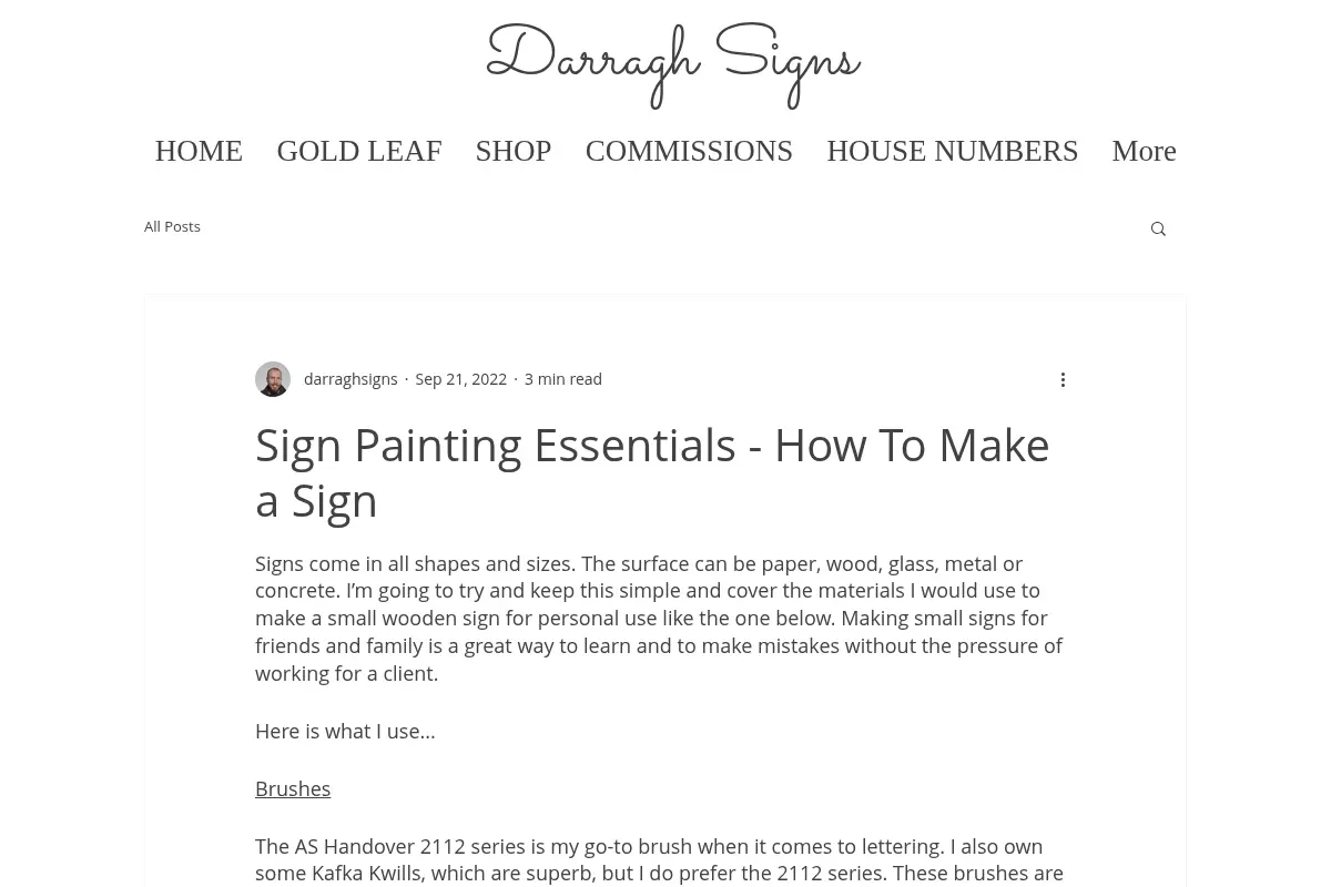 Sign Painting Essentials - How To Make a Sign