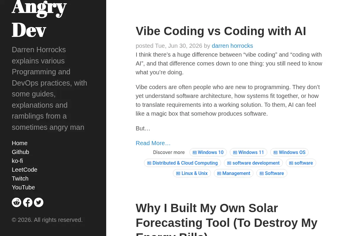 The Angry Dev