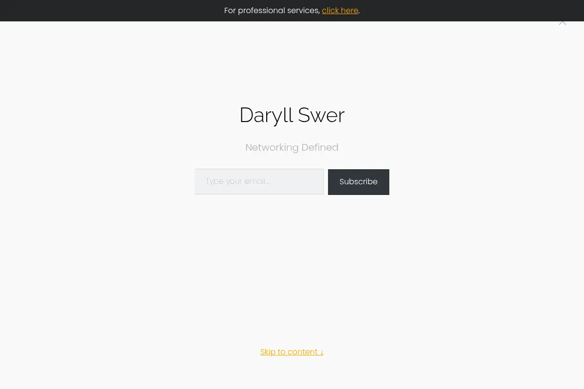 Daryll Swer – Networking Defined