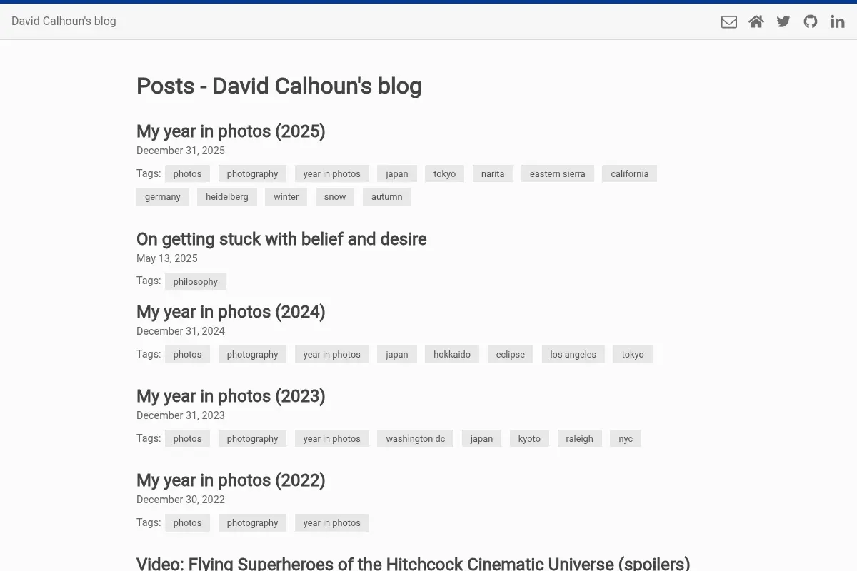 David Calhoun's Blog