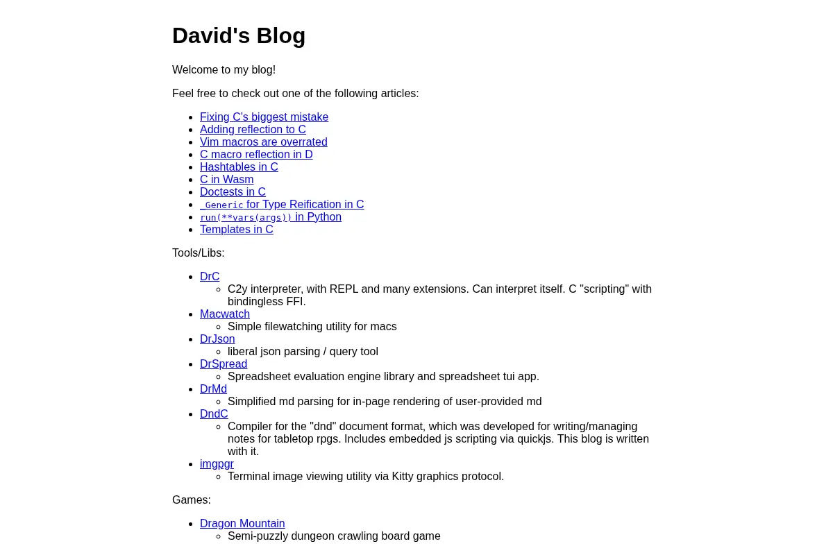 David's Blog