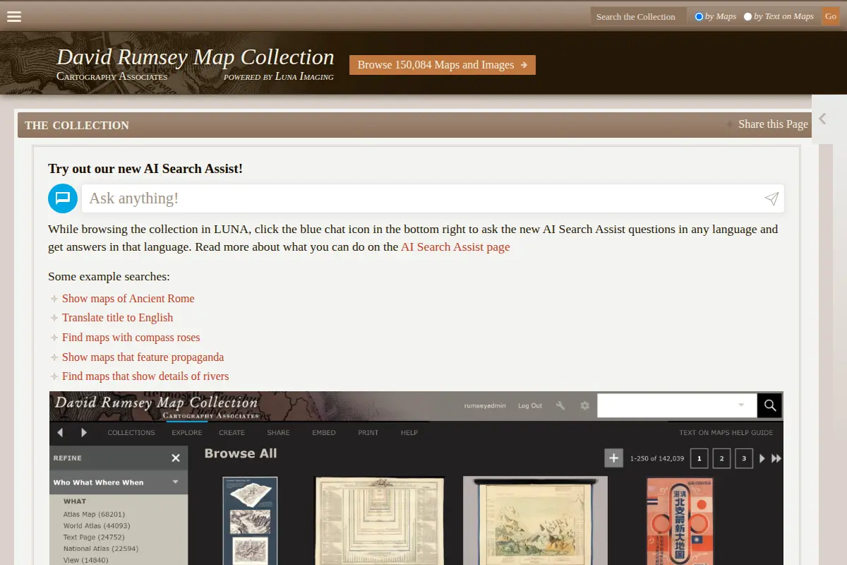 David Rumsey Historical Map Collection
