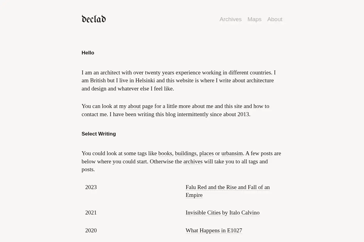 declad - architecture and design blog
