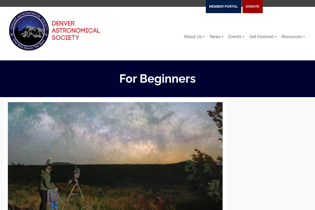 For Beginners – Denver Astronomical Society
