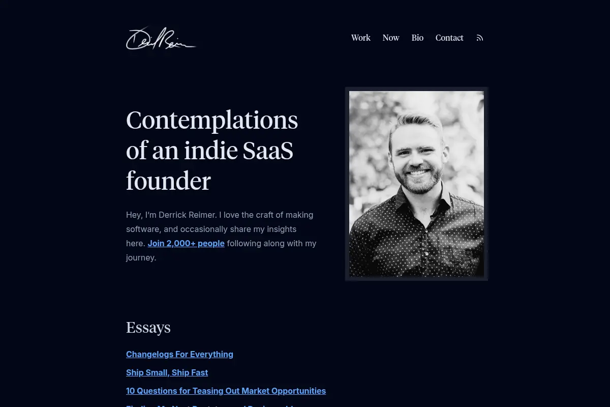 Derrick Reimer's Blog