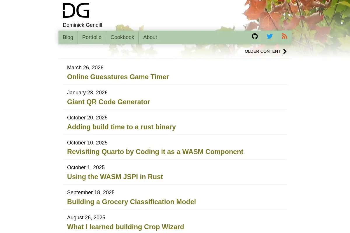 Dominick Gendill's Articles