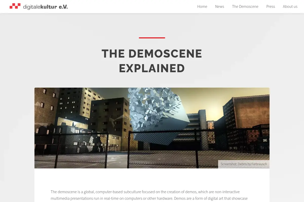 The demoscene explained
