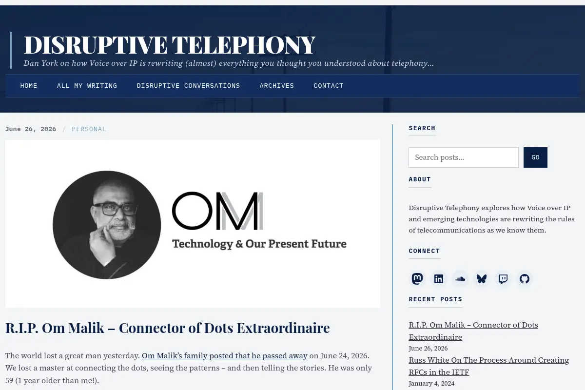 Disruptive Telephony