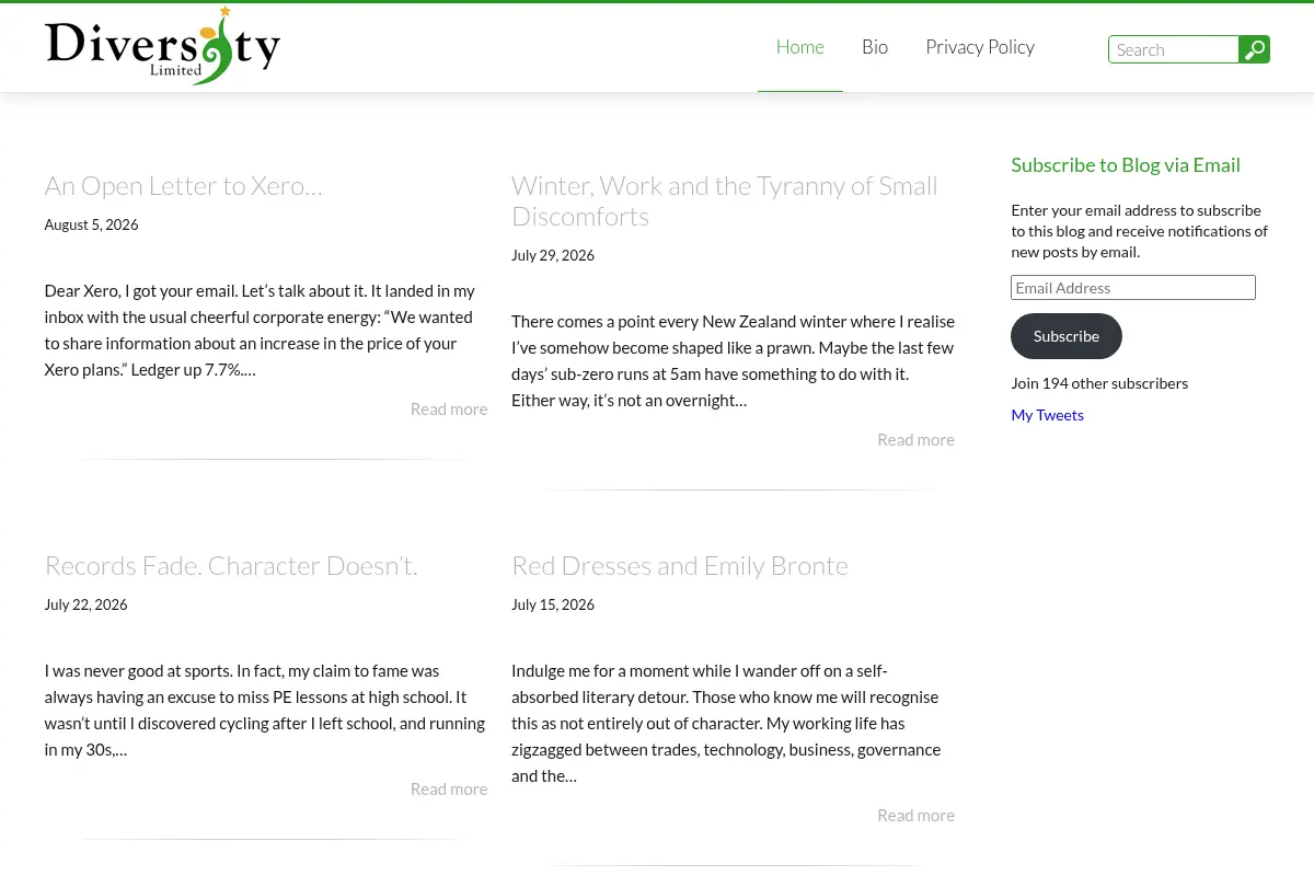 The Diversity Blog – SaaS, Cloud & Business Strategy