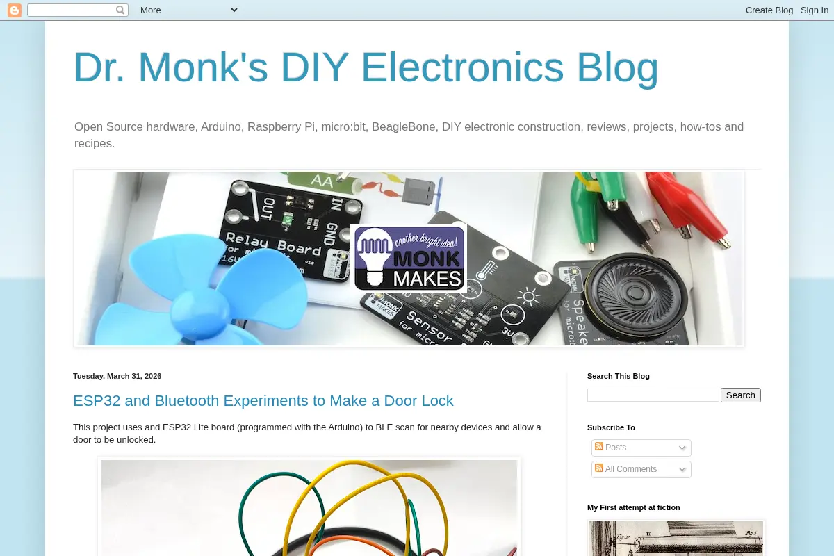 Dr. Monk's DIY Electronics Blog