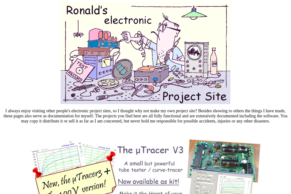 Ronald's electronic project site