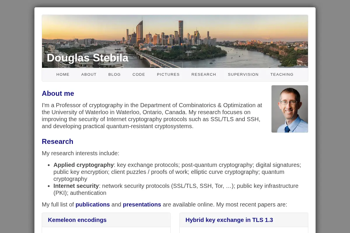 Douglas Stebila