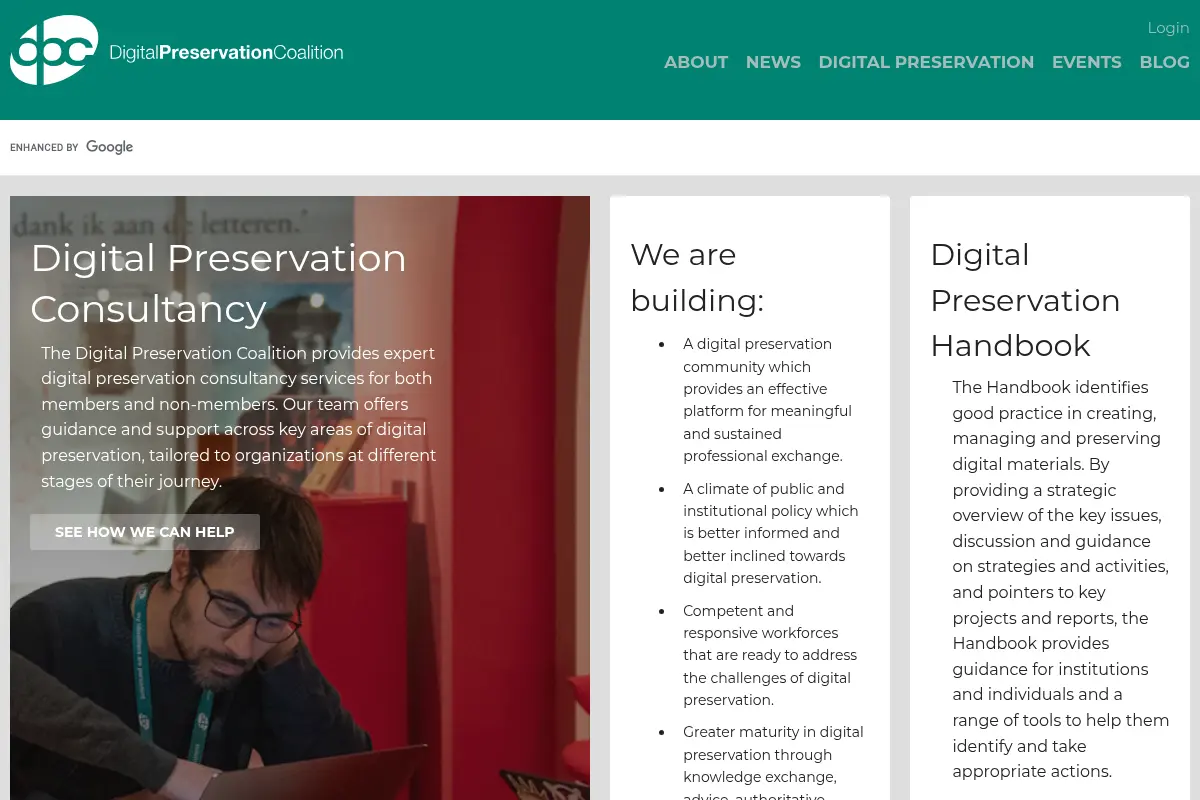 DPC Homepage - Digital Preservation Coalition