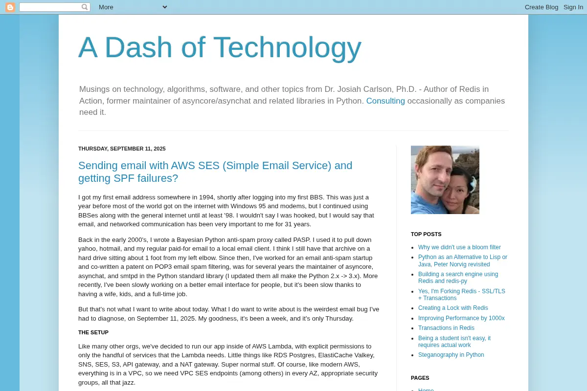 A Dash of Technology
