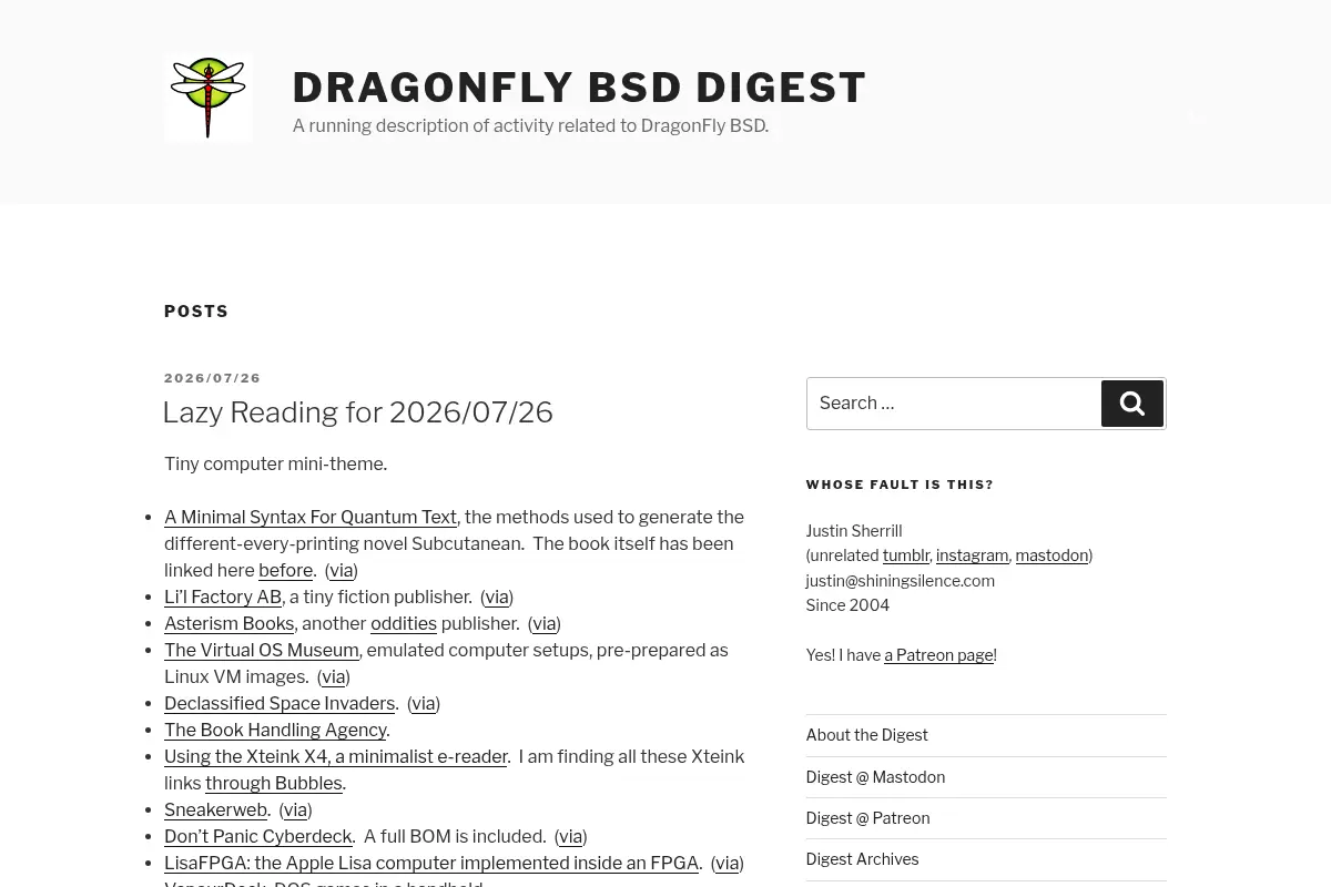 DragonFly BSD Digest