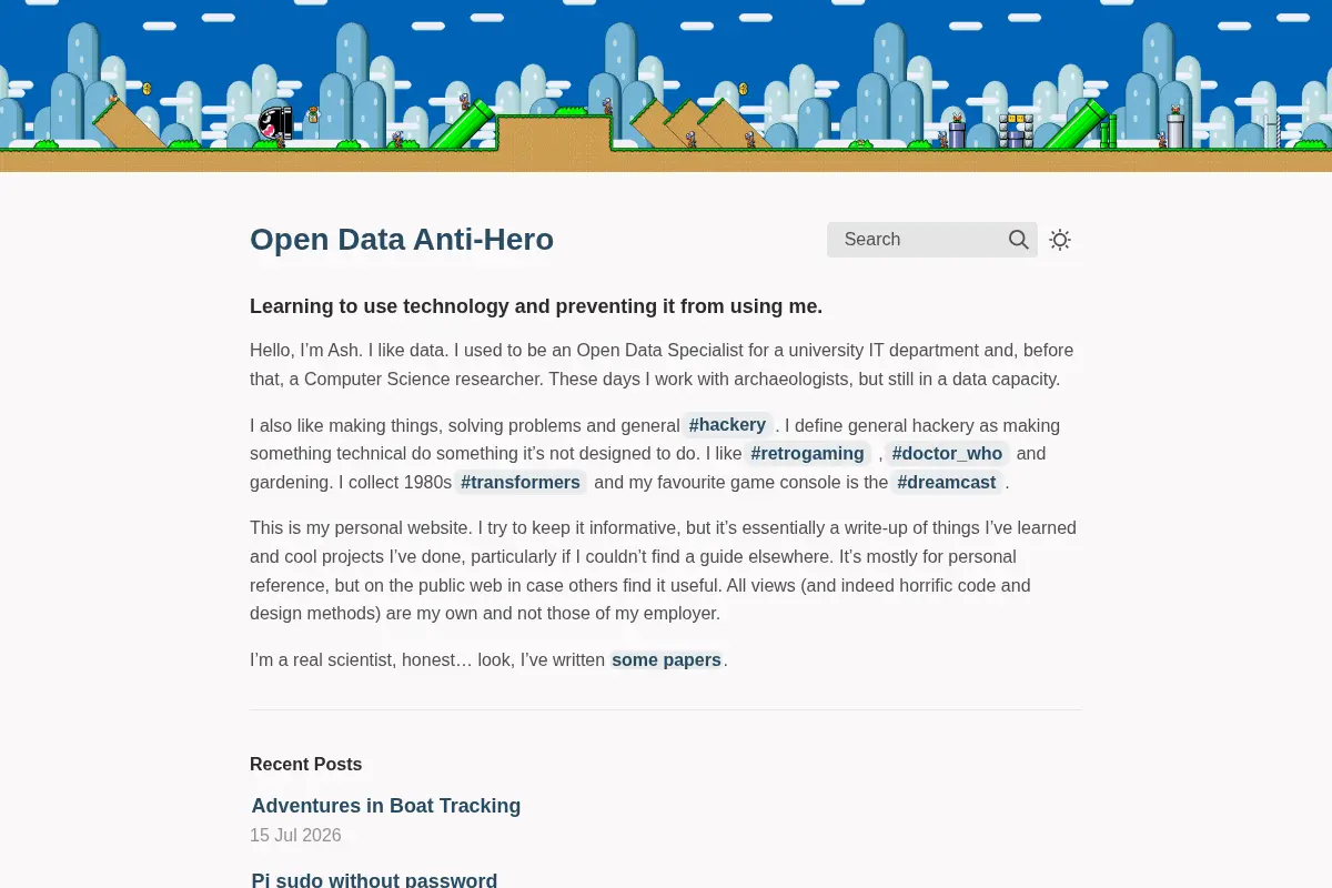 Open Data Anti-Hero