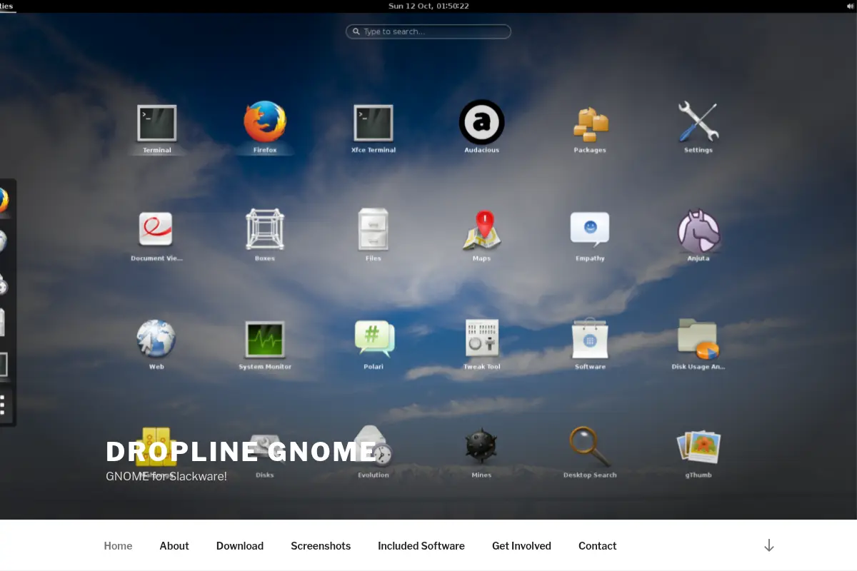 dropline GNOME – GNOME for Slackware!