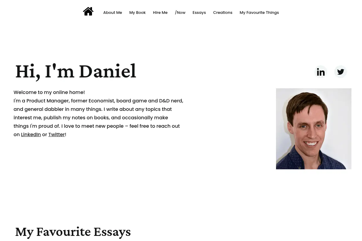 Daniel Thomason's website