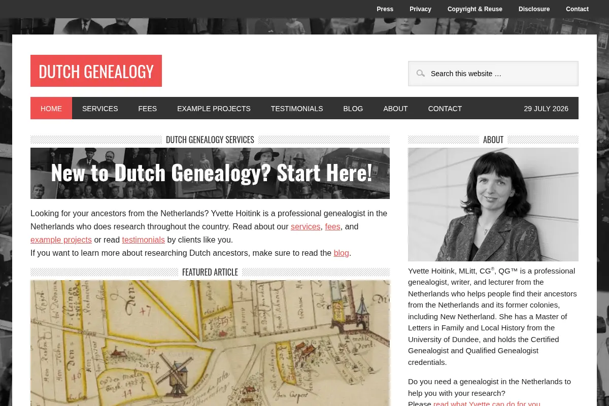 Dutch Genealogy — Find your ancestors from the Netherlands