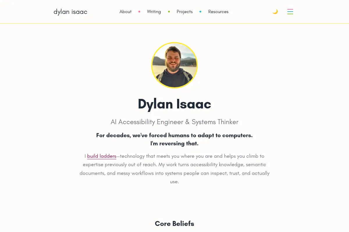 Dylan Isaac - AI Accessibility Engineer & Systems Thinker