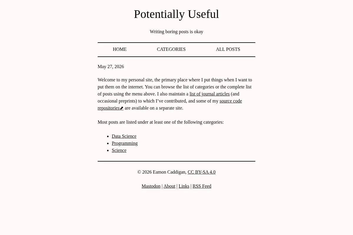 Potentially Useful