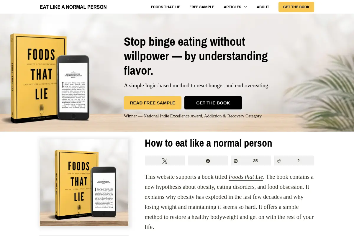 EAT LIKE A NORMAL PERSON