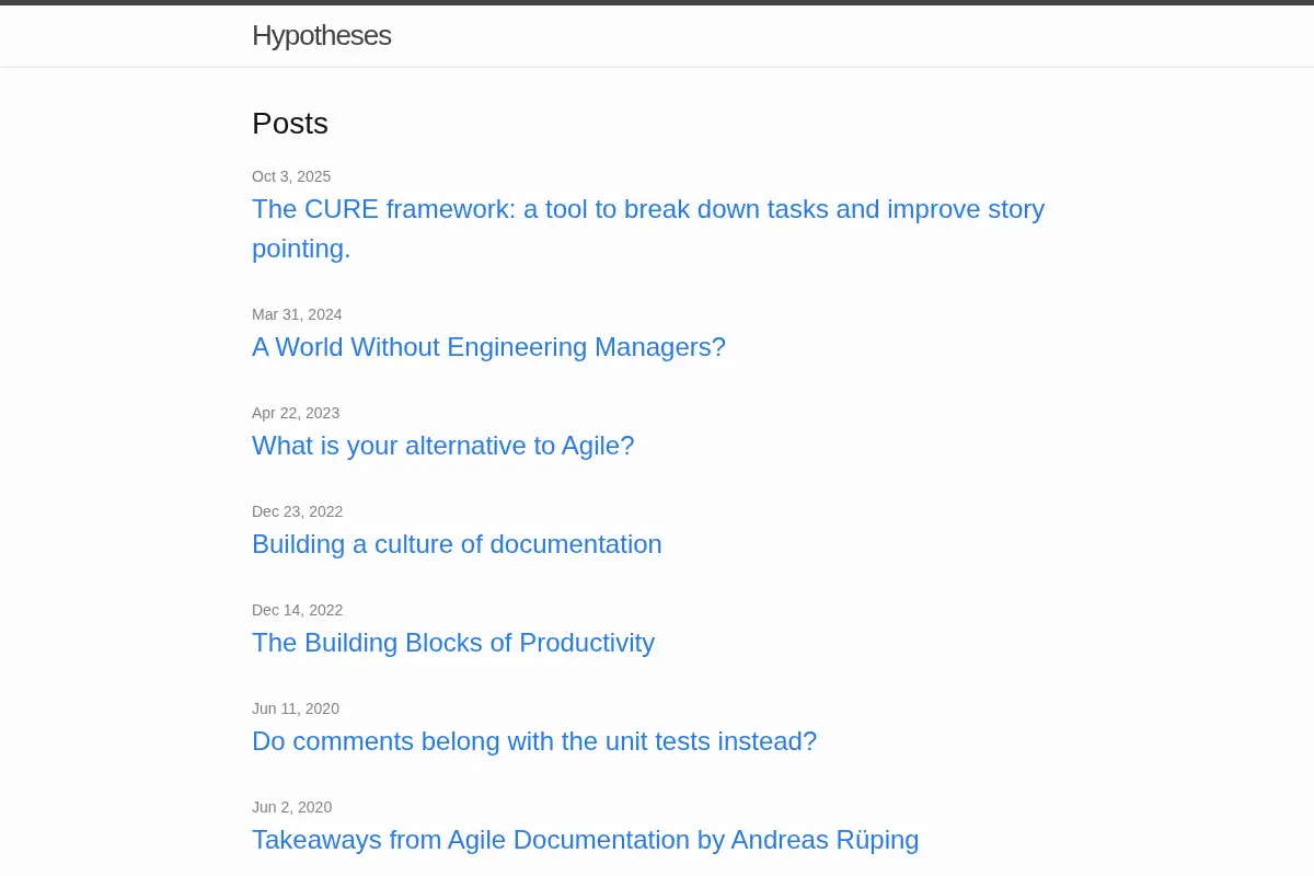 Hypotheses