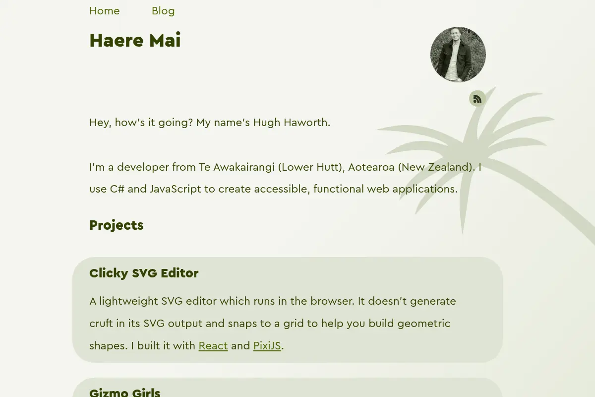 Hugh Haworth - Web Developer