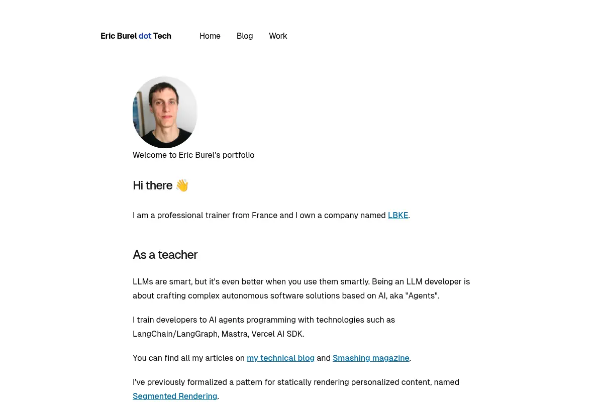 Eric Burel's Tech Blog