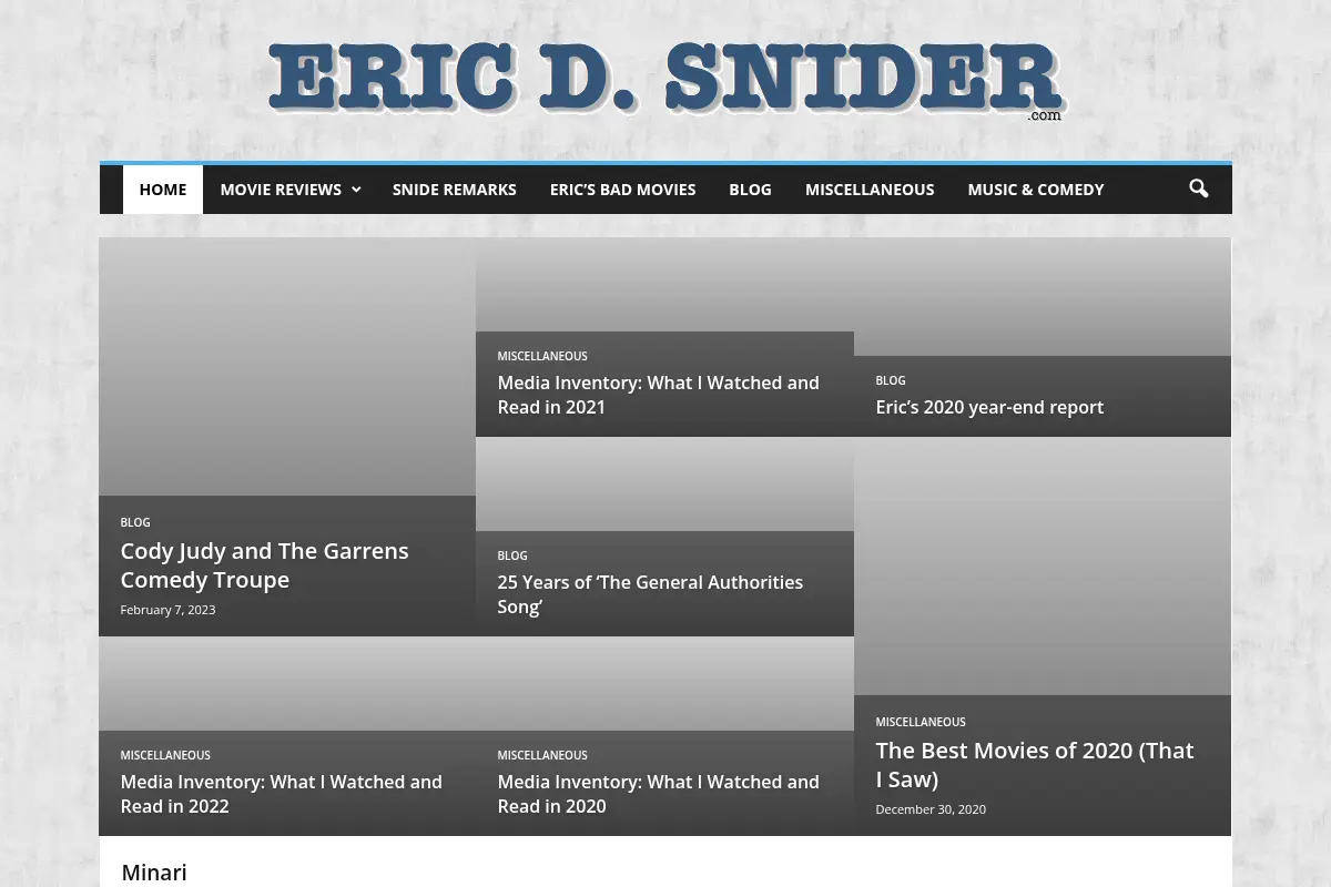 Movie Reviews by Eric D. Snider