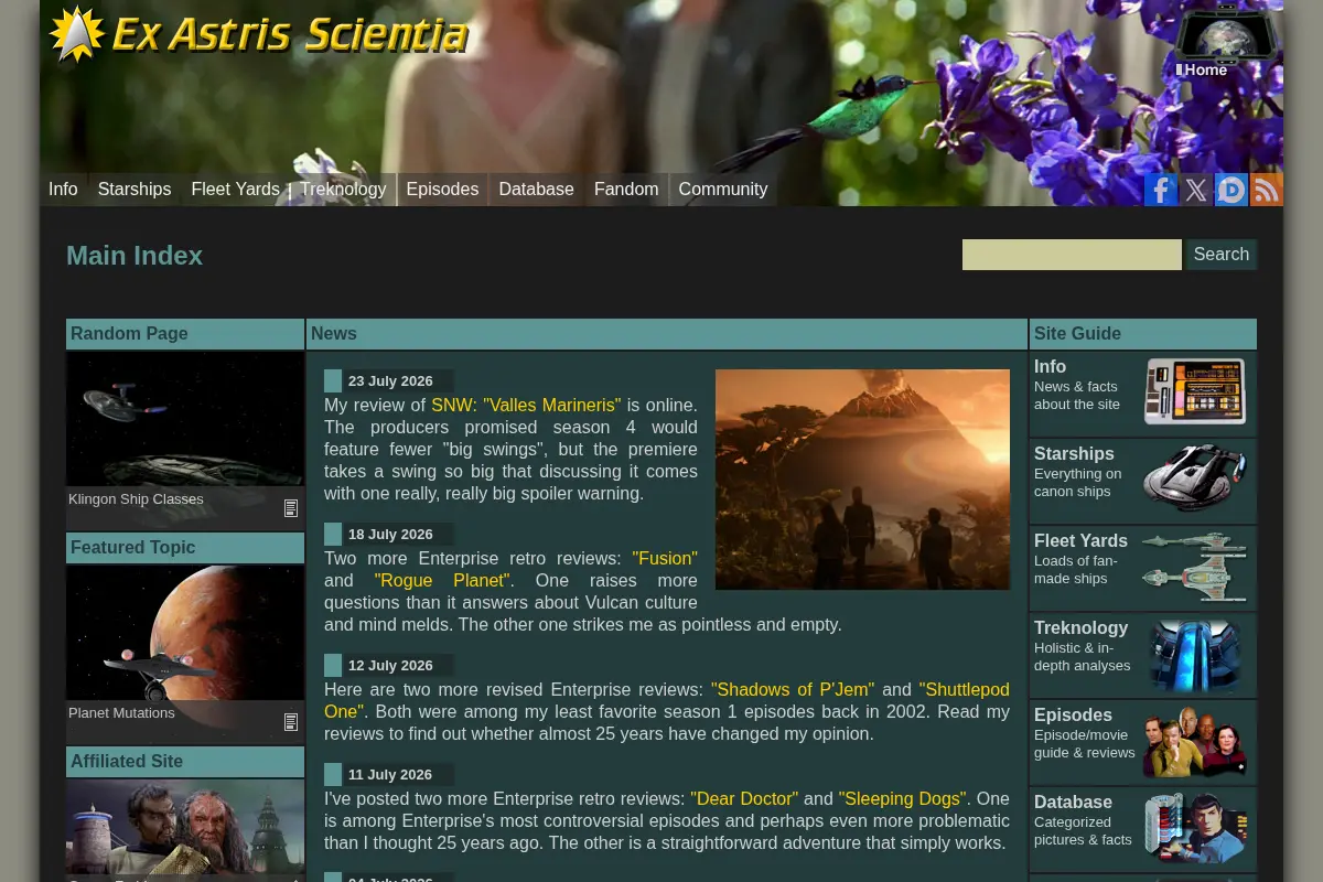 Ex Astris Scientia - Bernd Schneider's Star Trek Site