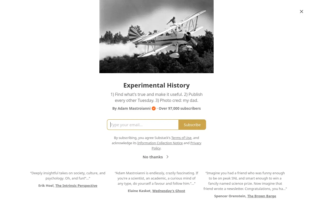 Experimental History