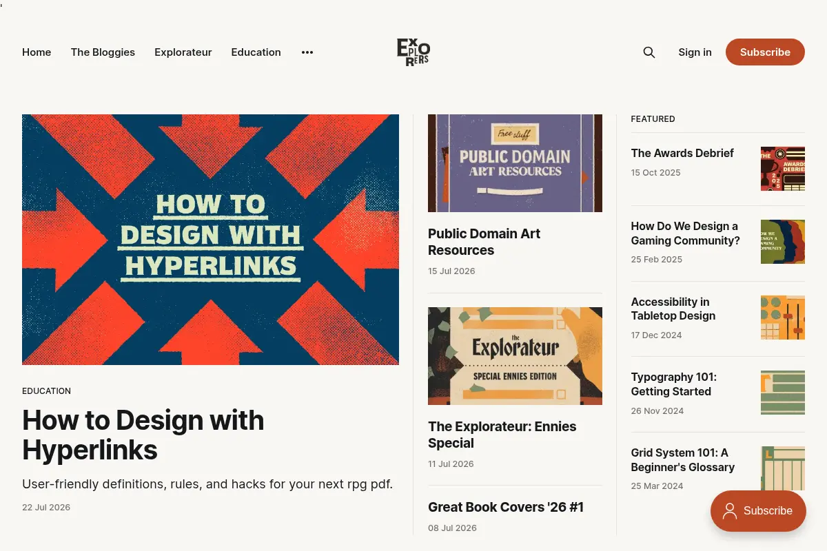 Explorers Design