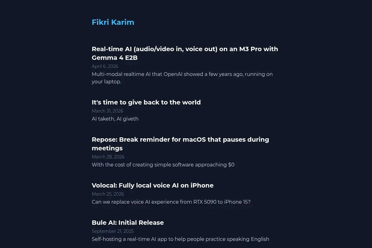 Fikri Karim - Software Engineer