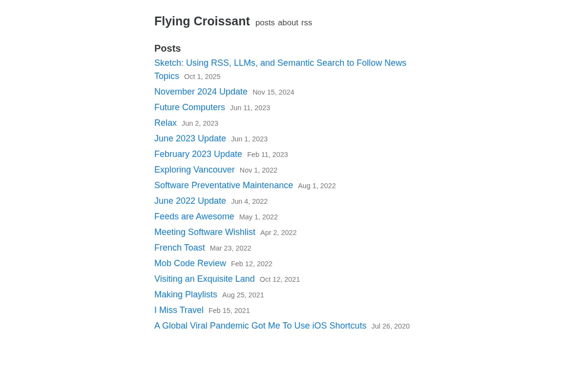 Flying Croissant