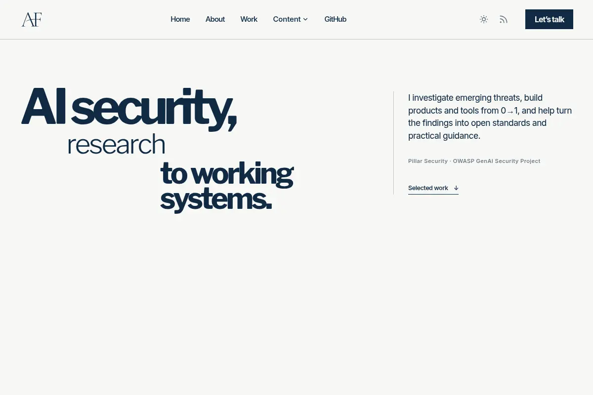 Ariel Fogel — AI security research, systems, and standards