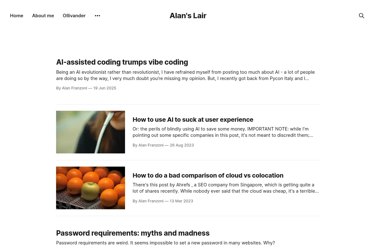 Alan's Lair