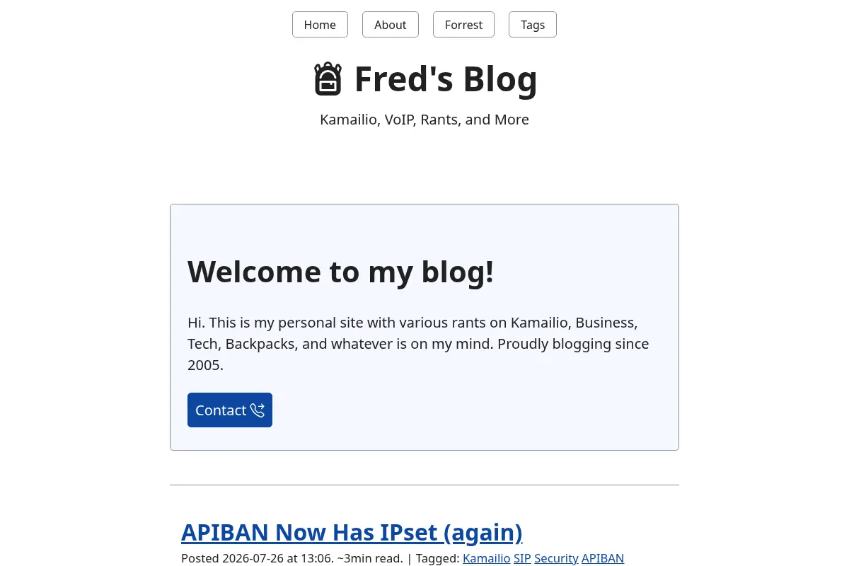 Fred's Blog