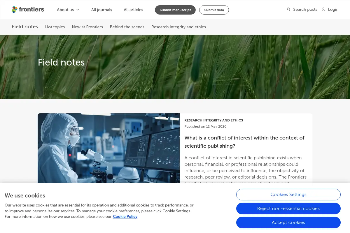 Frontiers | Field notes